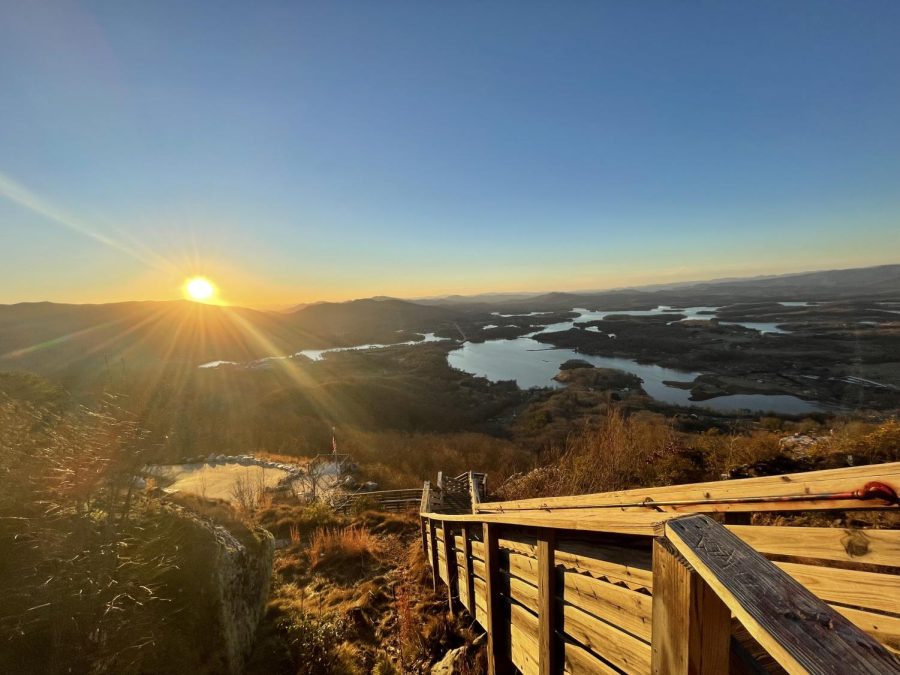 Bell Mountain is a popular hot spot for tourists and locals alike.