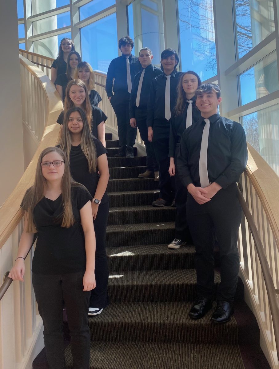 The HHS Chorus members who attended the NCMEA Music Performance Adjudication for the Western NC Region.